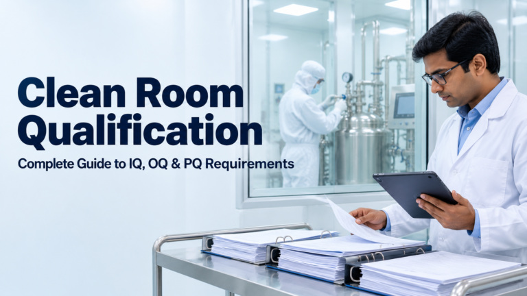Clean room qualification proves a new cleanroom meets its ISO 14644 class before use. Learn the IQ, OQ and PQ stages, key tests and requirements.
