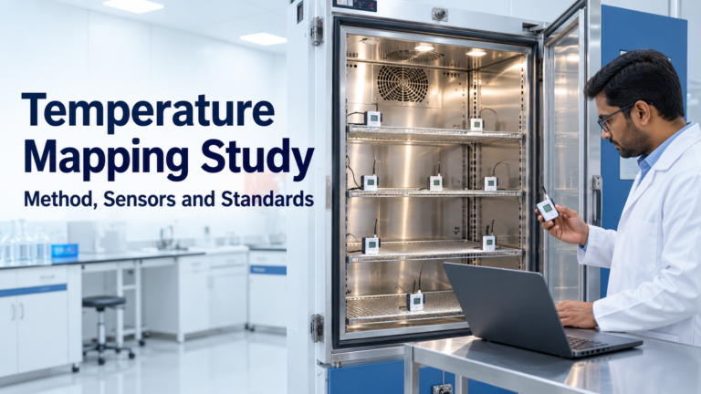 Temperature mapping records temperature and humidity across a controlled space or storage unit to prove uniform, in-specification conditions throughout.