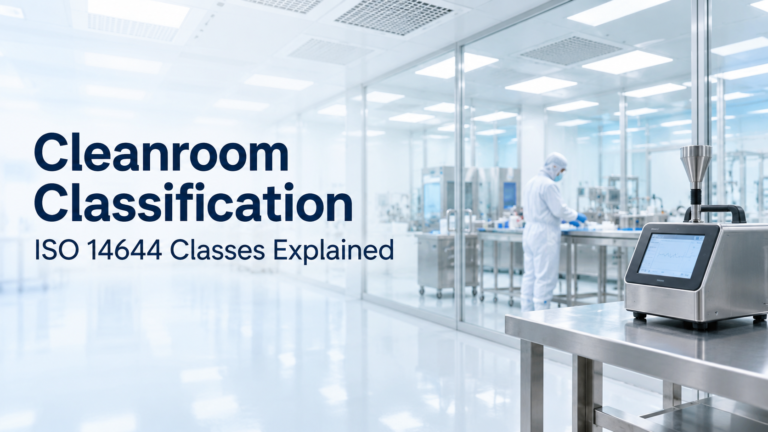 Cleanroom classification under ISO 14644 grades a room by airborne particle limits, from ISO Class 1 to 9. Learn what the classes mean and how they are set.