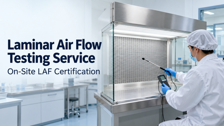 A laminar air flow testing service checks and certifies your LAF units on-site: velocity, HEPA integrity and particle counts, with clear, audit-ready reports.