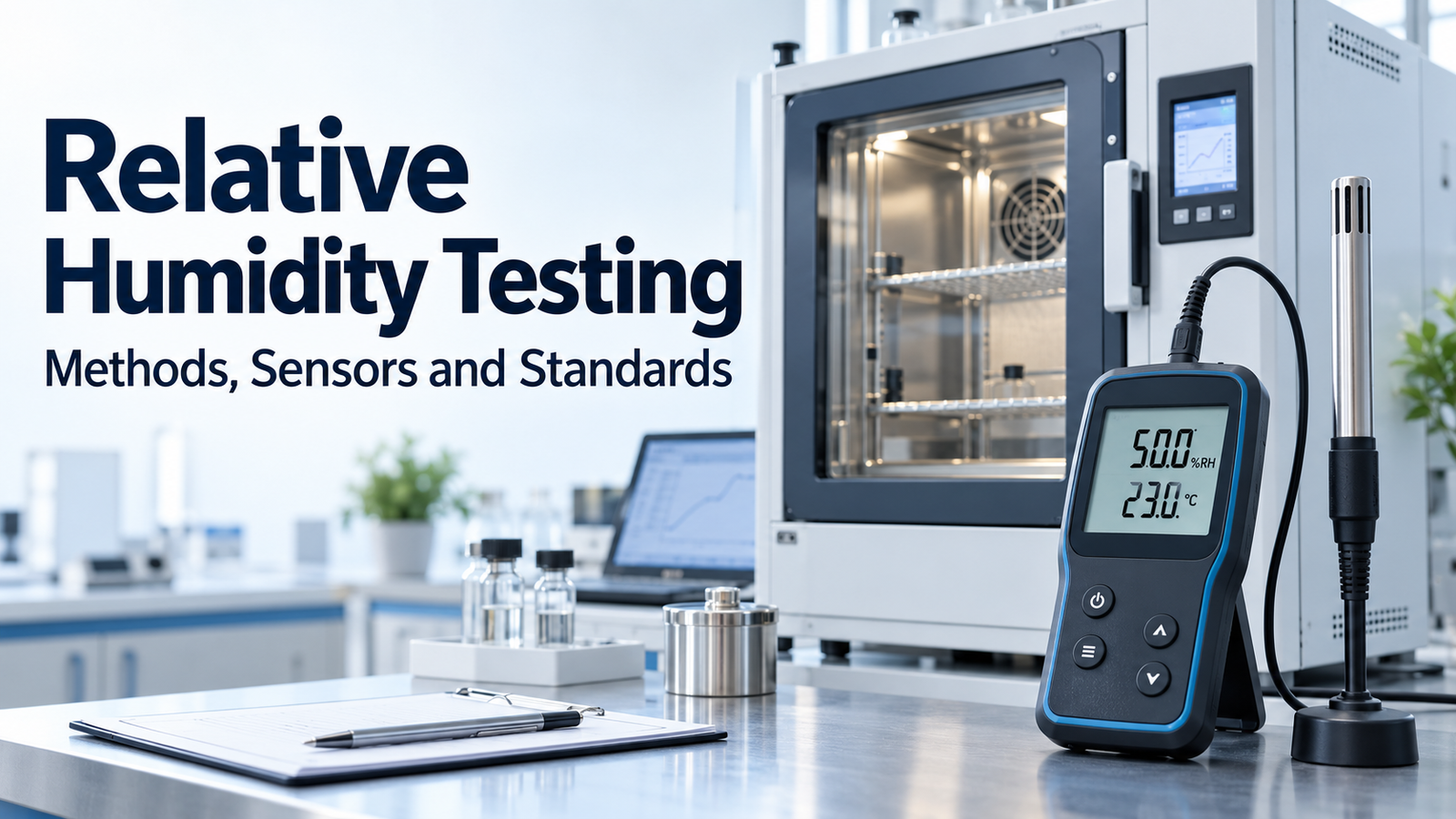 Relative humidity testing measures moisture in cleanroom and storage air to keep humidity within specification, protecting products, processes and equipment.