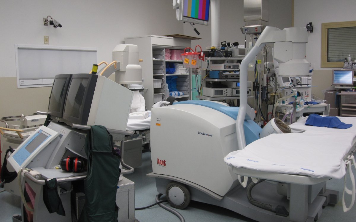Anaesthesia workstation in an operating theatre