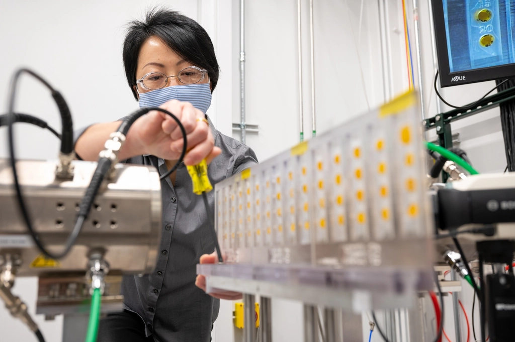 Relative humidity testing with a calibrated hygrometer in a controlled space