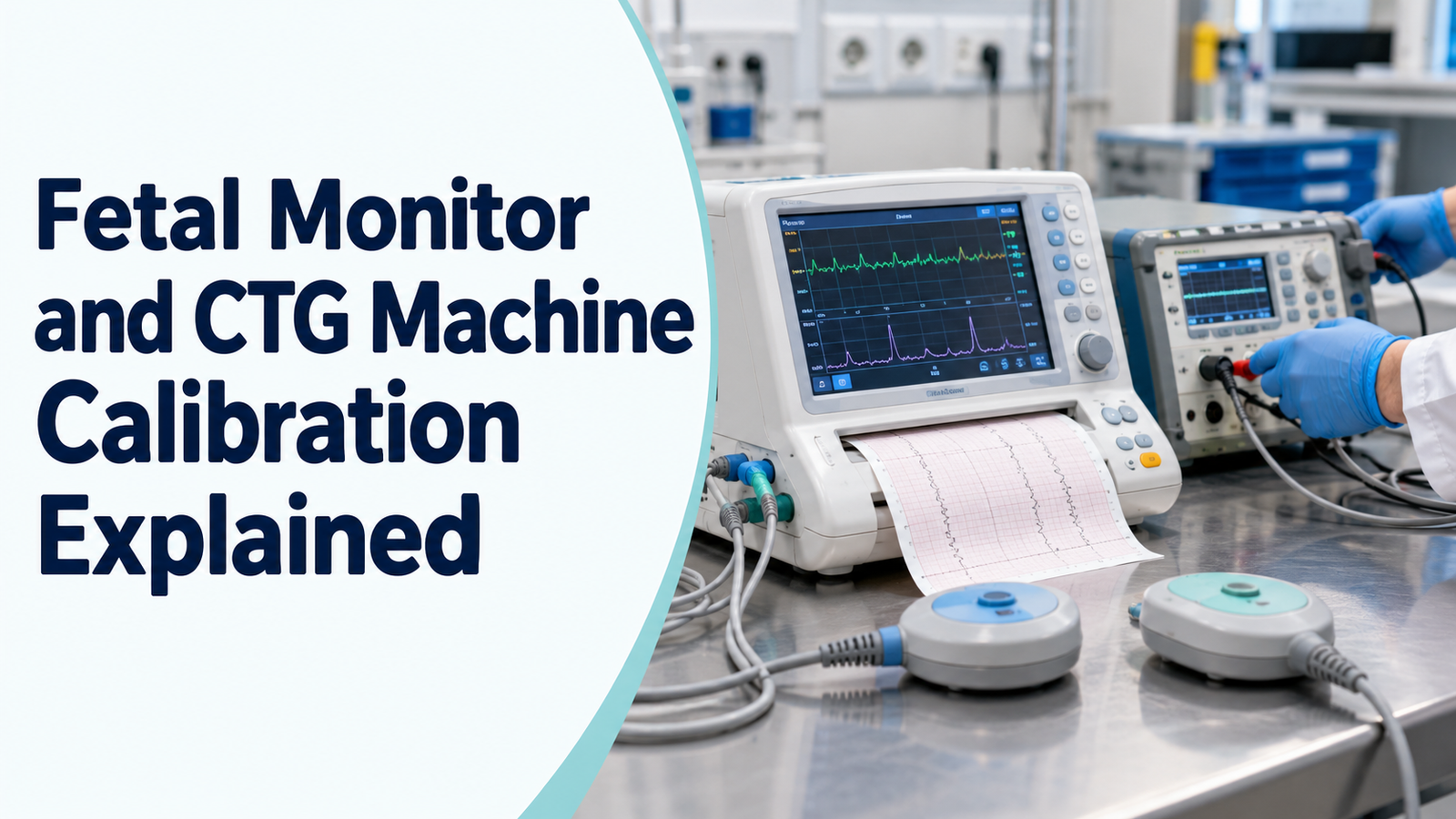 Fetal monitor calibration services for a CTG machine using a fetal simulator